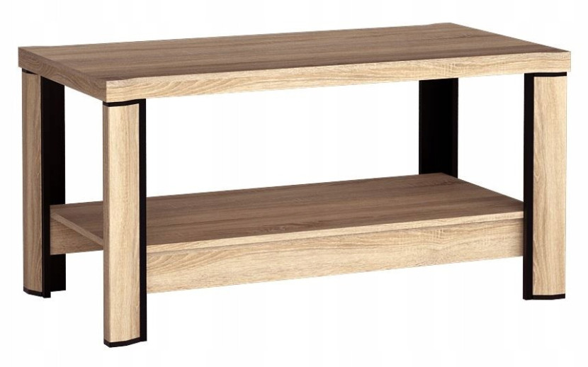 Ława z półką 120 cm DALLAS D-15 dąb sonoma