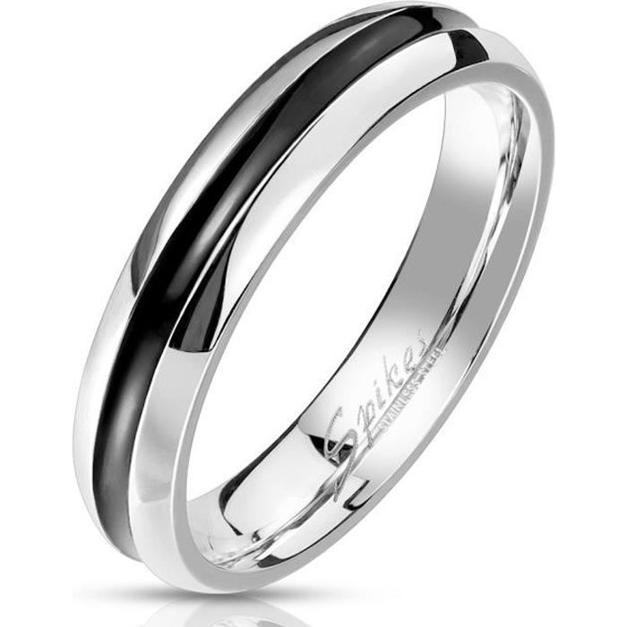 4mm Black Plated Steel Unisex Ring - Brand - Feature 1 - Feature 2 - Feature 3