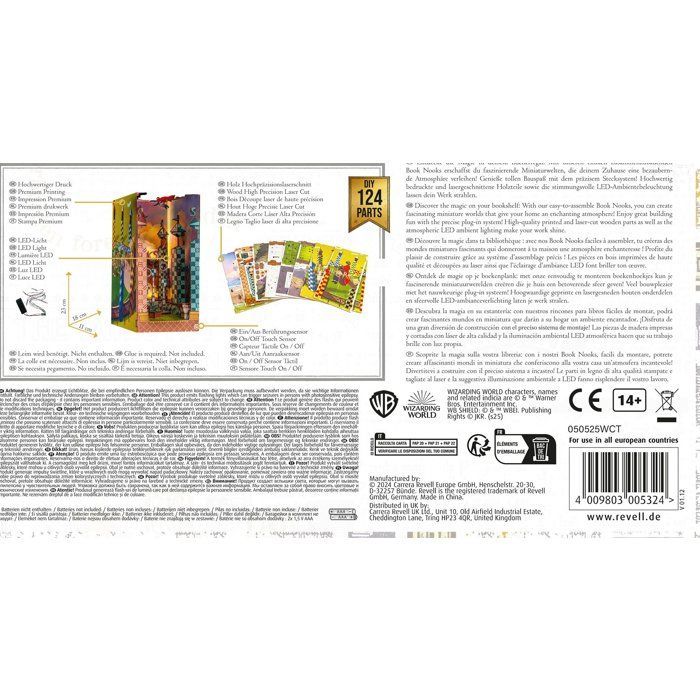 Book Nook - DIY Kit to Build 3D Model Bookend - REVELL - Tiny Adventures - Harry Potter - Quidditch Pitch - LED
