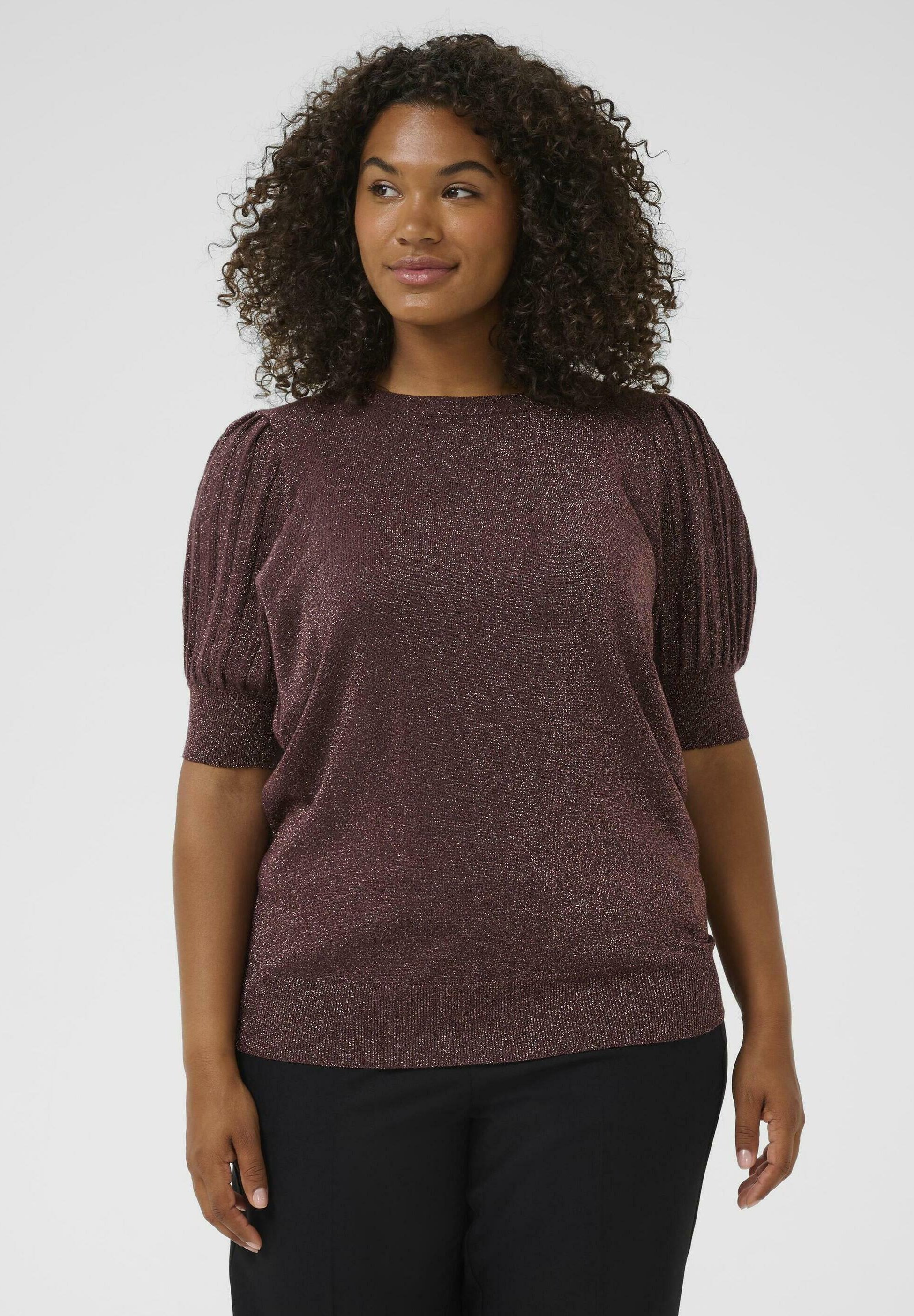 SLIM LONG - T-shirts med print - blue/white/fudge