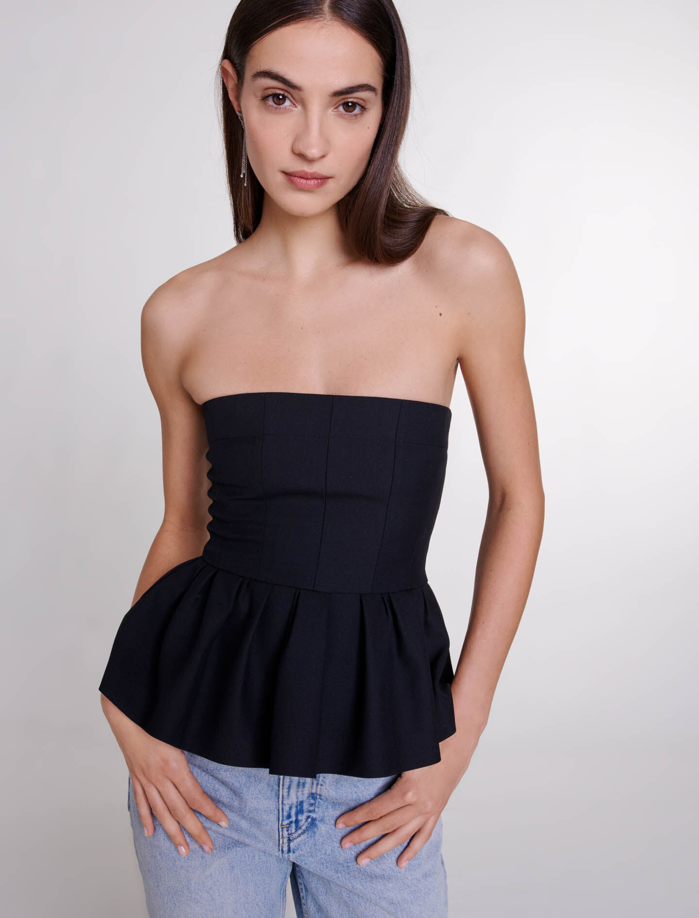 Topcorset met rok - Zwart