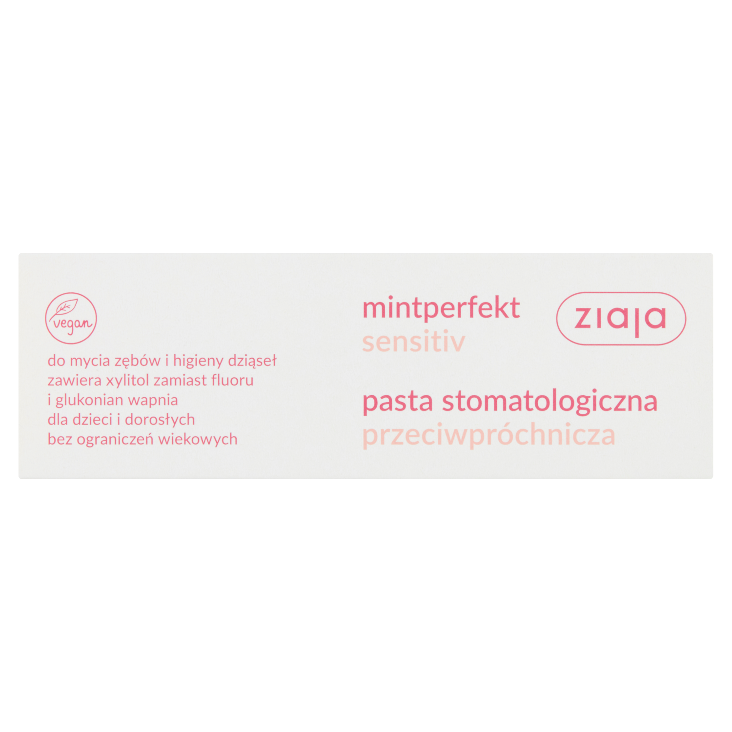 Οδοντόκρεμα κατά της τερηδόνας Ziaja 75ml Mintperfekt Sensitiv