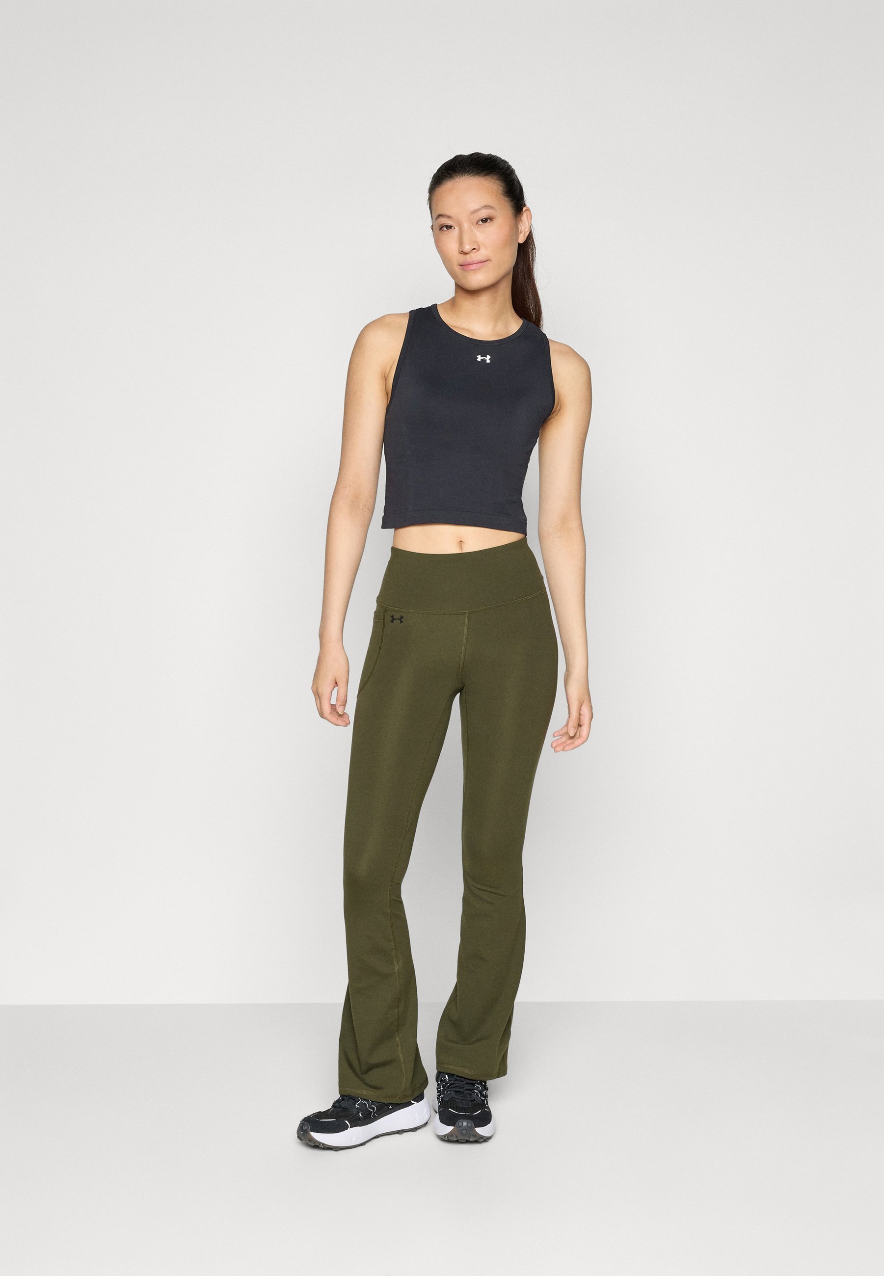Leggings Under Armour MOTION FLARE PANT - verde spedizione/nero
