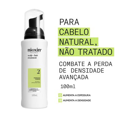 Sérum Nioxin Professionals Scalp Hair 2 Treatment contre la chute progressive des cheveux naturels et fragiles 100 ml