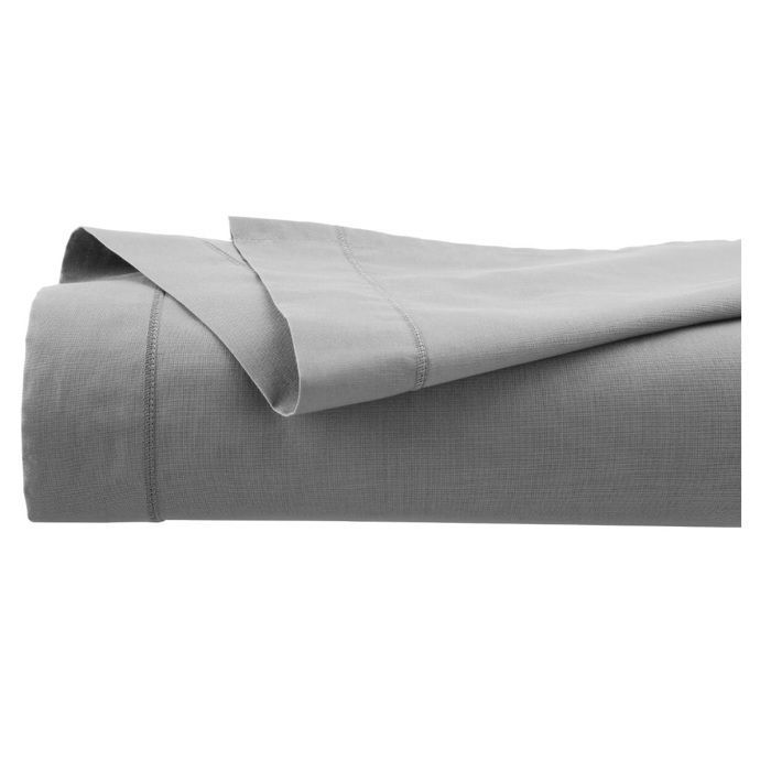 Sábana plana - EDEN - Contemporánea - 180 x 290 cm - 100 % algodón - Gris