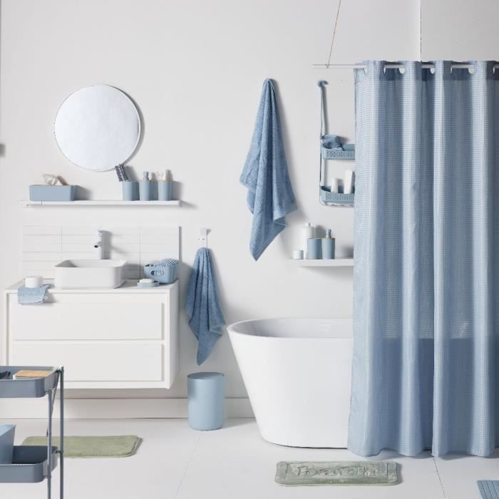 Alfombrilla de baño de espuma viscoelástica - HOY - UTILIDAD - 40 x 60 cm - Azul