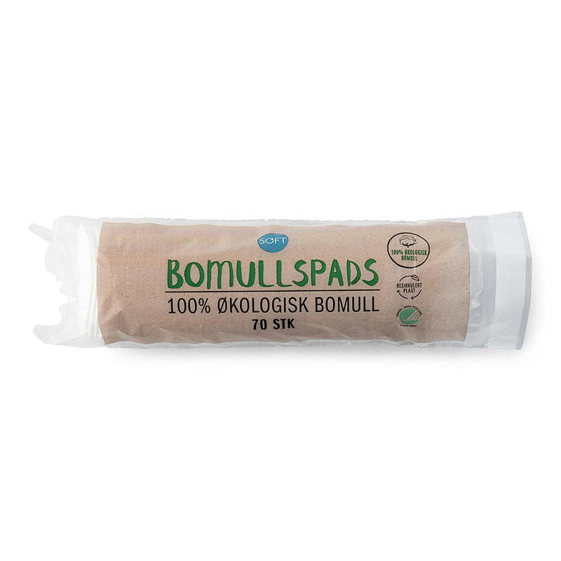 Weiche Baumwollpads, 70 Stück, Bio-Qualität