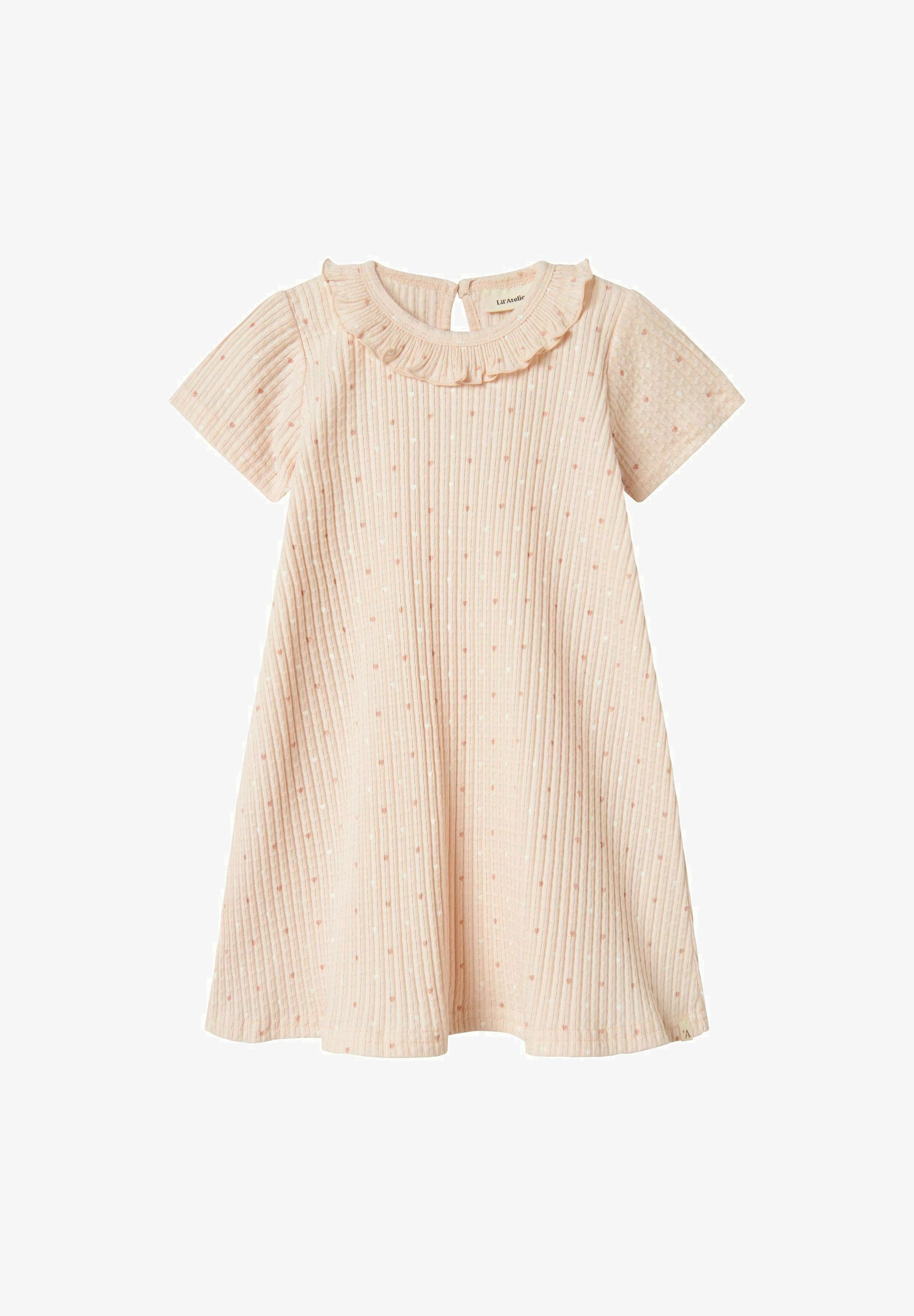 Lil' Atelier Jersey jurk - perzikroze