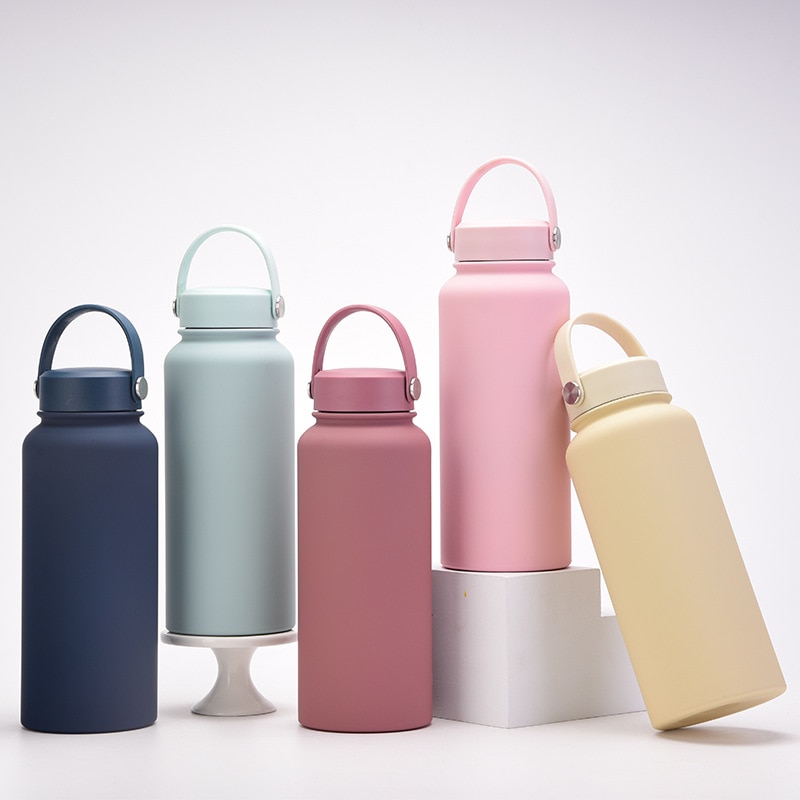 Tumbler Thermo Bottle Large Capacity with Straw Stainless Steel Thermal Water Bottle Cold and Hot Thermos Cup Vacuum Flask Gym