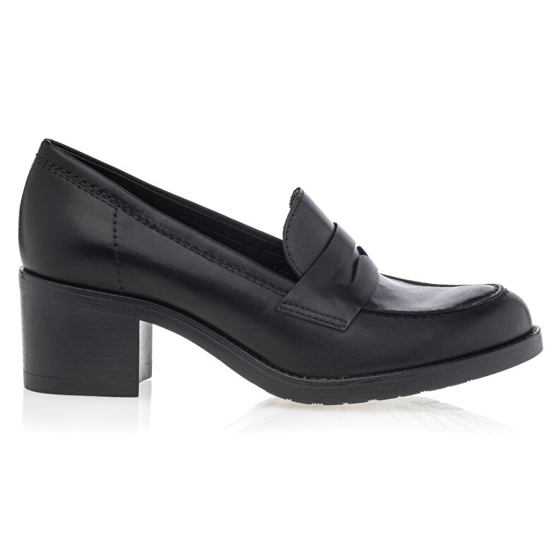 Svarte loafers/båtsko til dame