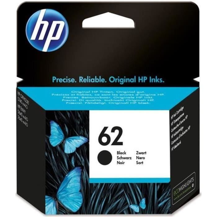 HP 62 Genuine Black Ink Cartridge (C2P04AE) for HP Officejet Mobile 250, HP Envy 5540/5640/7640, HP Officejet 5740 e-AiO