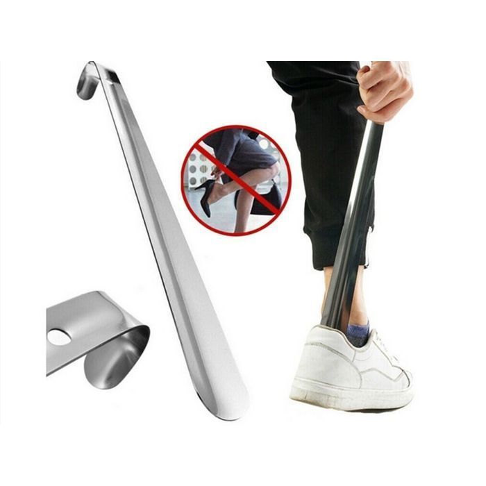 Cobye - Calzador largo de metal con gancho - Modelo grande, 52 cm de largo