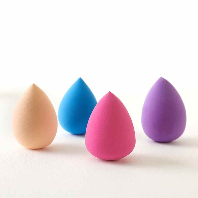 Éponge à maquillage professionnelle en forme de goutte d'eau (1 pièce) pour fond de teint, correcteur et crème. Idéale pour le maquillage des femmes et des filles.