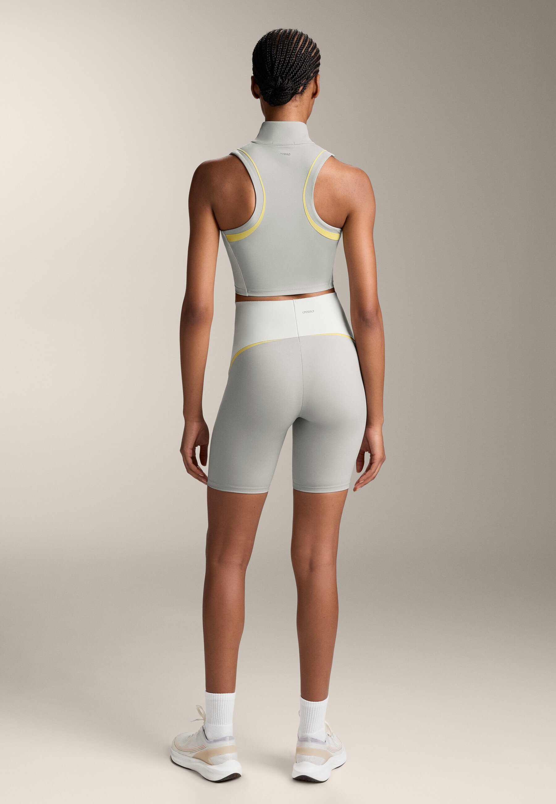 Legging de cyclisme OYSHO - Bloc de compression 25 cm - gris