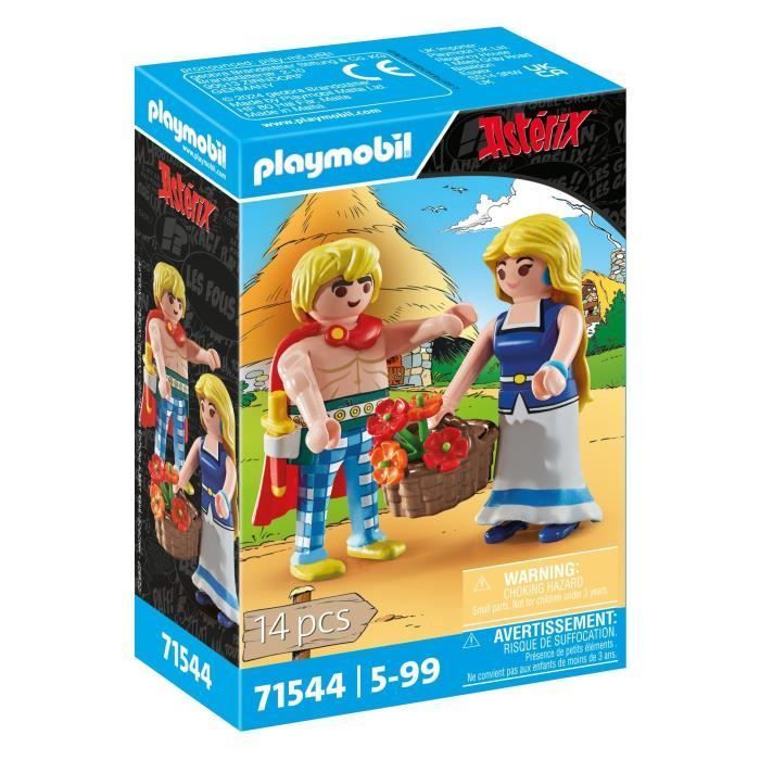 PLAYMOBIL 71544 Tragicomix e Falbala, personaggi di Asterix, 14 pezzi, età 5+