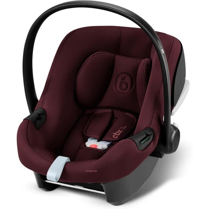 Silla de coche Aton B2 i-Size CBX de Cybex - De 45 a 87 cm - Desde el nacimiento hasta los 13 kg - Hasta los 2 años - Base One incluida - Roja