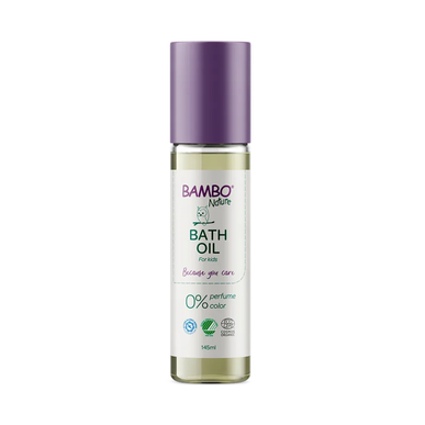 Bambo Nature -kylpyöljy hajusteeton väri lapsille kosteuttava kylpyöljy vauvoille 145 ml 145 ml