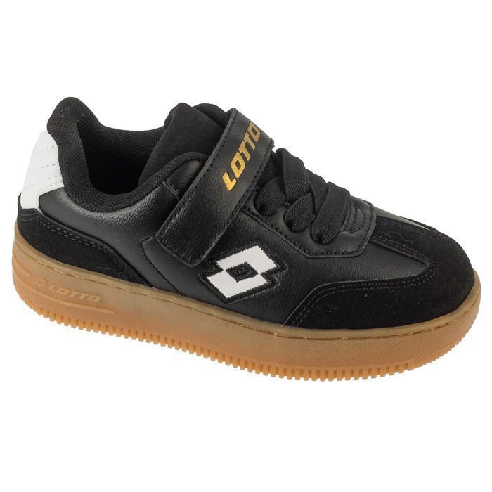 Scarpe da calcetto indoor - LOTTO - Makera K 2601250K-1110 - Nere - Tomaia sintetica - Per ragazzi