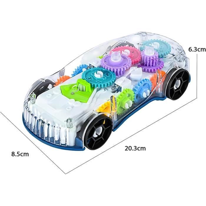 Voiture à Engrenages - Speedlite - Lumières LED - 4 Roues - Pour Enfants à Partir de 3 Ans