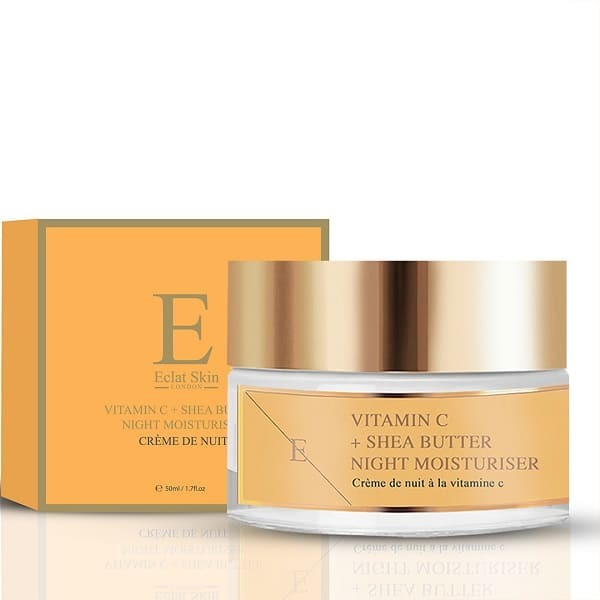 Crema idratante notte al burro di karité e vitamina C di Eclat Skin London