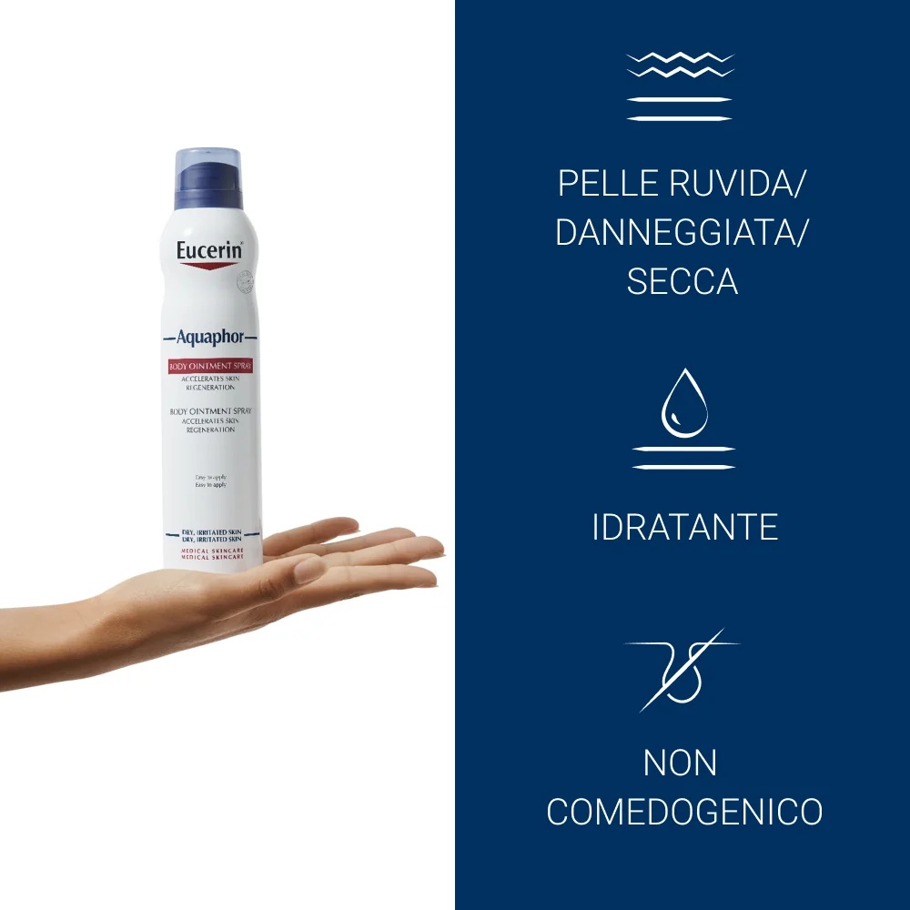 EUCERIN Eucerin Aquaphor atjaunojošais aerosols sausai vai bojātai ādai 250 ml