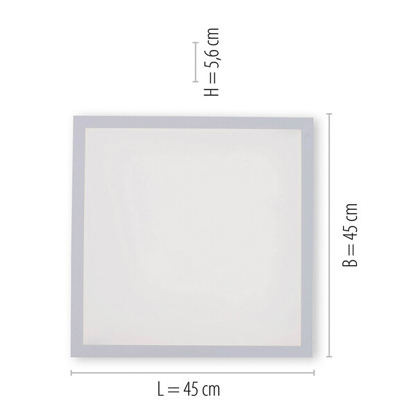Επίπεδο φωτιστικό οροφής LED LOLAsmart, 45 x 45 εκ.