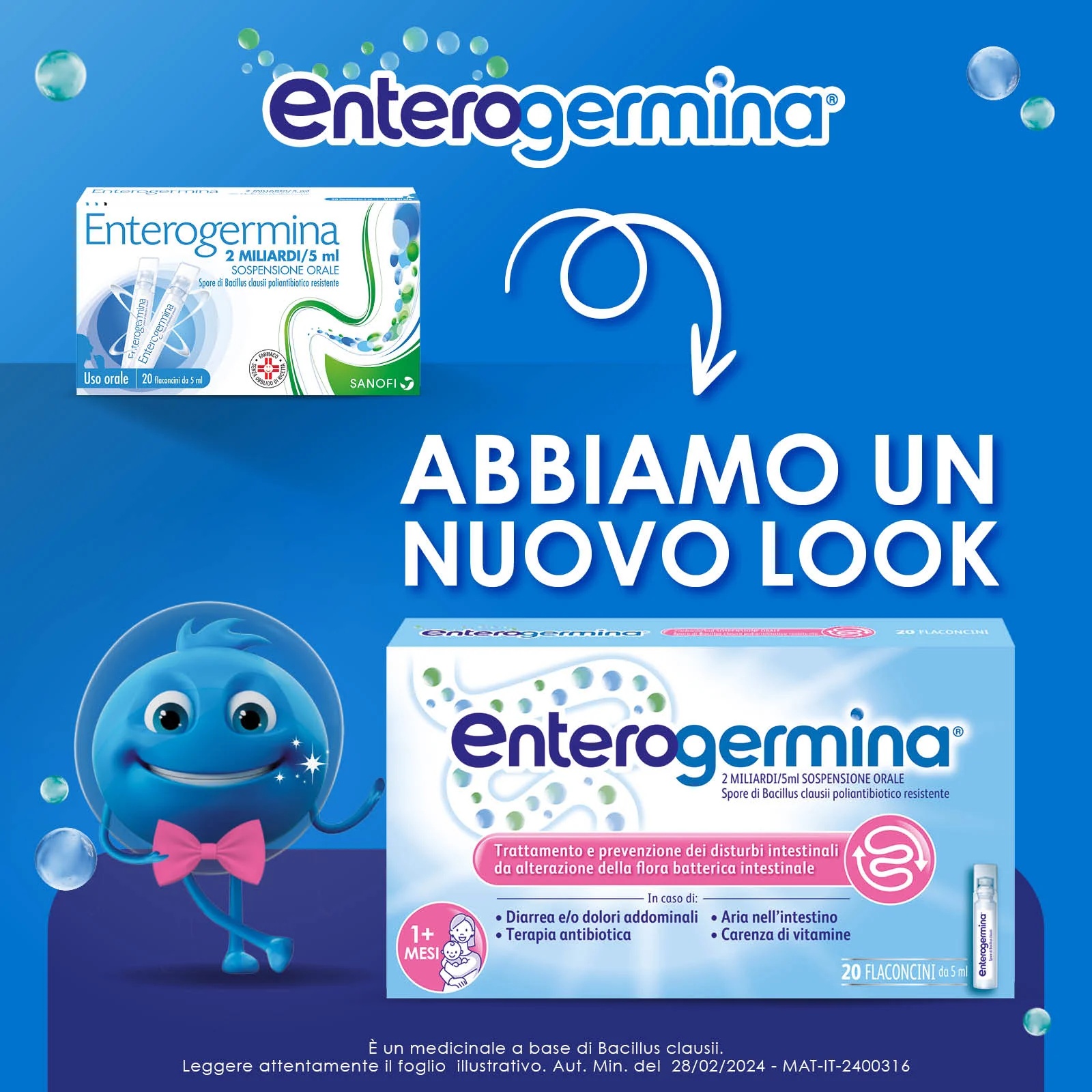 ENTEROGERMINA Enterogermina 2 miljard 20 flessen melkzuurfermenten