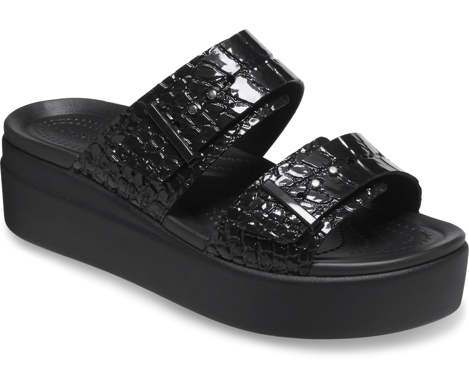 Brooklyn Croco Shine Buckle