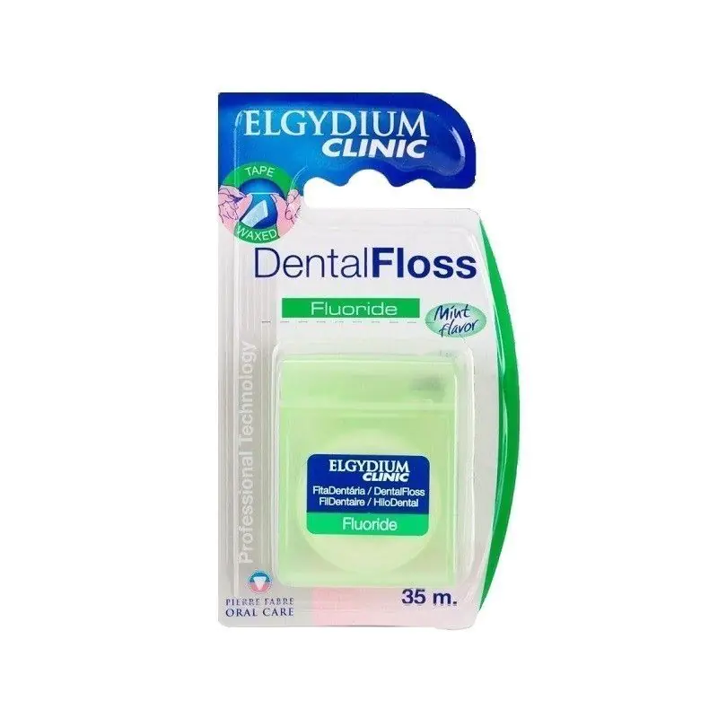 Elgydium Nić Dentystyczna z Fluorem Miętowa 35M