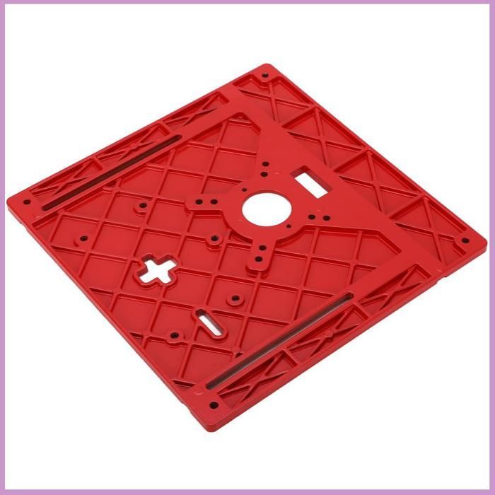 Placa de inserción multiusos de aleación de aluminio Cocosity para mesa de fresadora, compatible con máquinas de corte y sierras de calar.