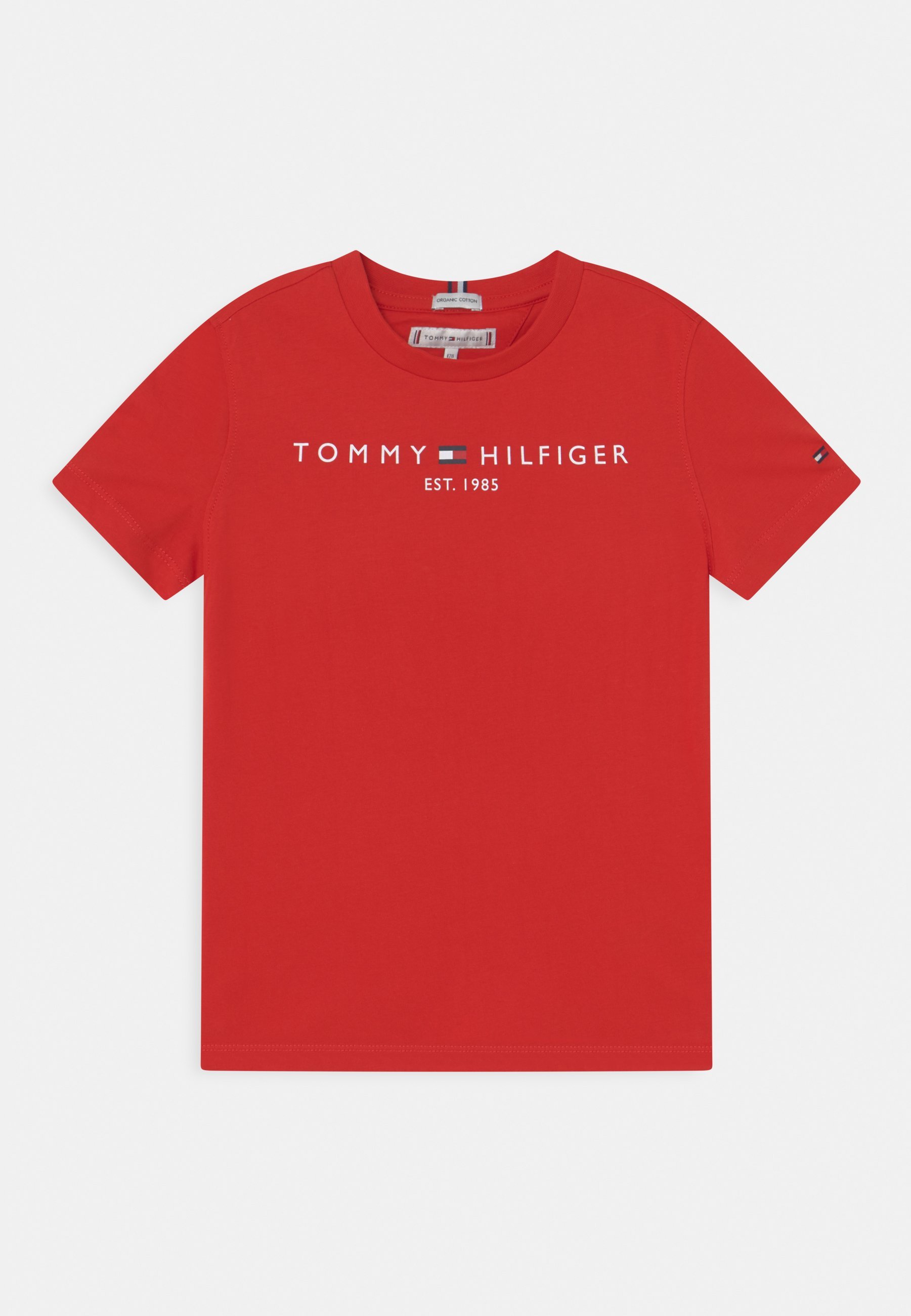 Tommy Hilfiger ESSENTIAL TEE - Print T-shirt - deep crimson