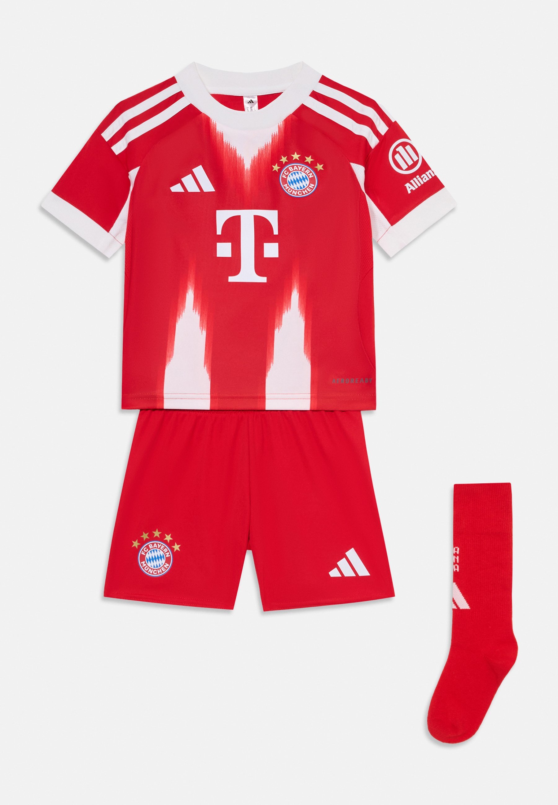 adidas Performance FC BAYERN 2025/2026 HOME KIDS UNISEX SZETT - Egyéb kiegészítők - piros