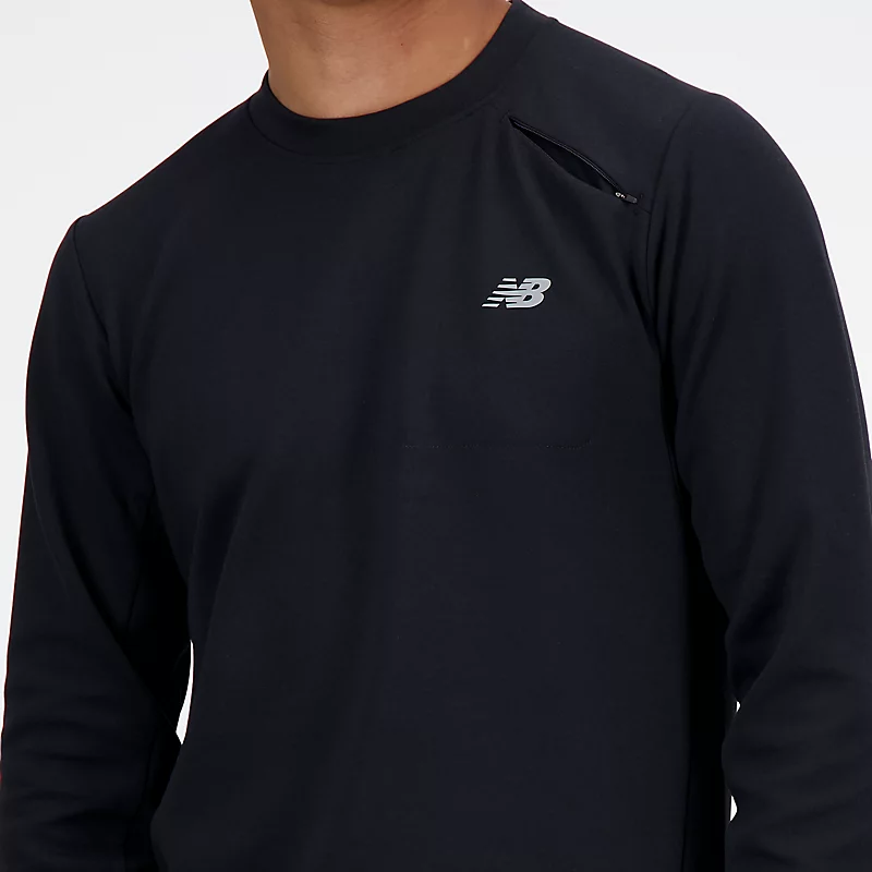 Męska bluza Tech Knit Crew – CZARNY