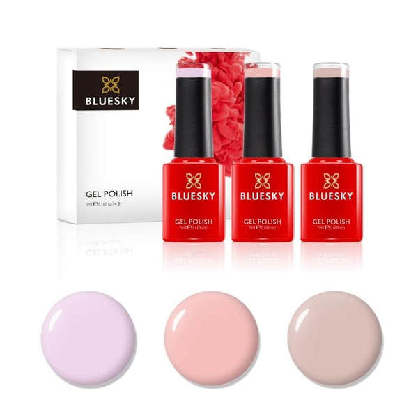 Bluesky Mini Trio komplekts dabīgiem kailiem toņiem - 5ml