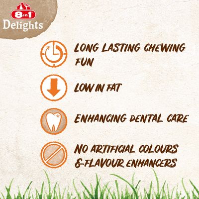 8in1 Delights Twisted Sticks for Small Dogs - Chicken