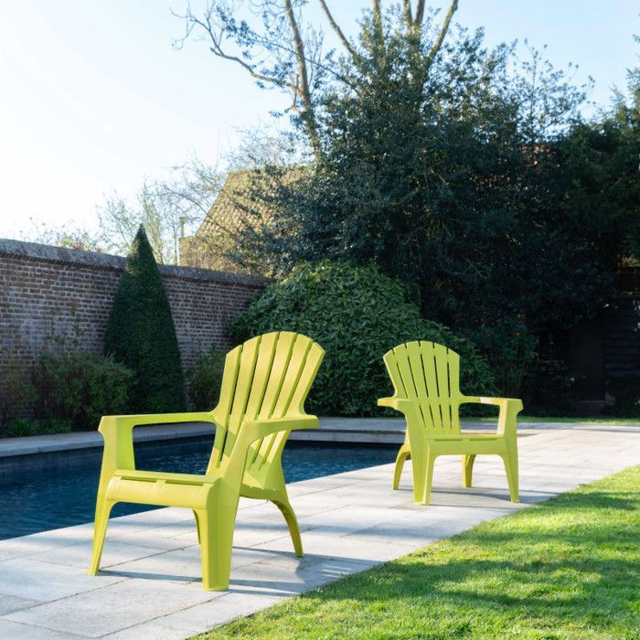 Wilsa Garden Adirondackstoel van polypropyleenhars - Anijs - 1 Adirondackstoel
