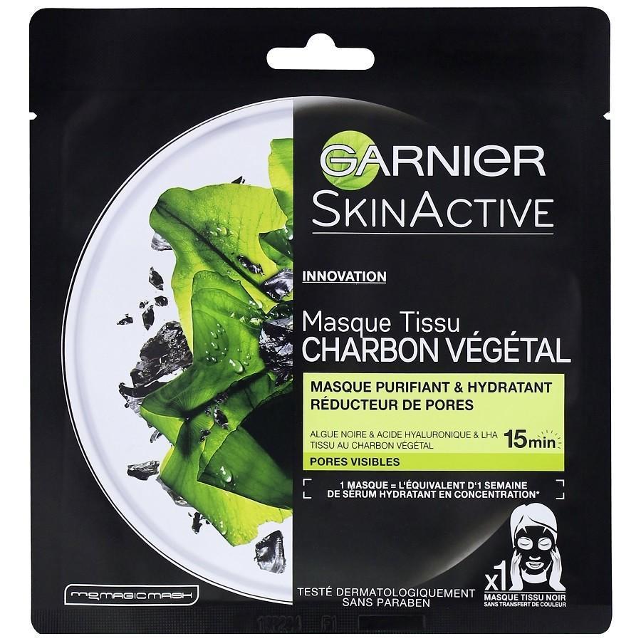 Garnier hidratantna maska za lice Skin Active Pure s aktivnim ugljem, crna krpa - 28 g