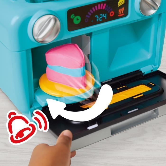 Play-Doh My Pretty Slice of Cake, horno de juguete, accesorios de cocina de juguete y 11 botes de plastilina, para mayores de 3 años.