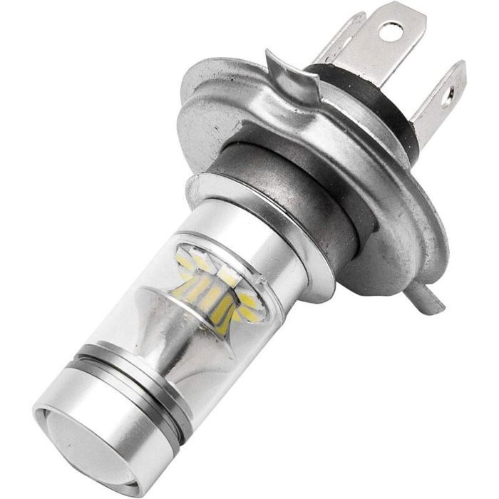 2x H4 CREE 100W LED-lampen, 6000K wit, superheldere autolampen