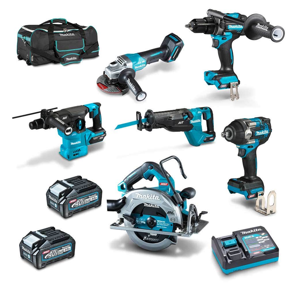 MAKITA 40V Max XGT Σετ 6 τεμαχίων 2 x 4,0Ah Combo DK0191G601