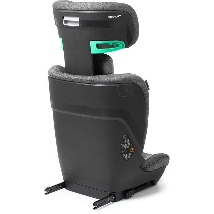 Silla de coche BABYAUTO Colosso - Grupo 2/3 - I-Size - 100/150 cm - Isofix - 11 posiciones de altura del reposacabezas - Gris