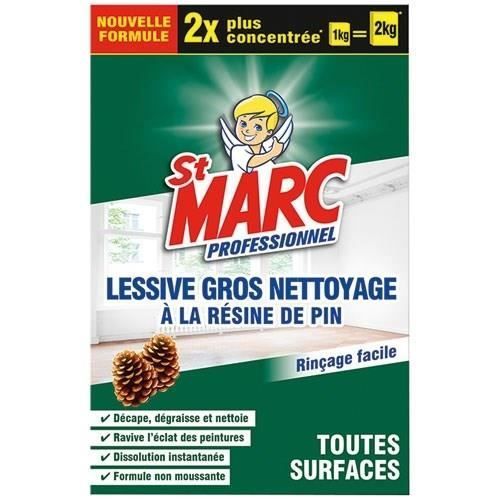 Professionelles Waschmittel – ST MARC – Stark verschmutzende Wäsche – Mit Kiefernharz – 1 kg