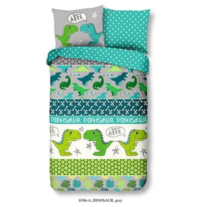 Good Morning Children's Dinosaur Duvet Cover 140x200/220 cm