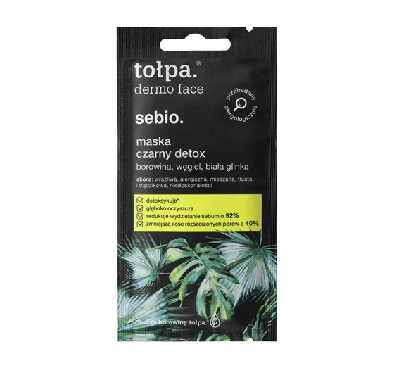 Tołpa Dermo Face Sebio maska czarny Detox 8ml