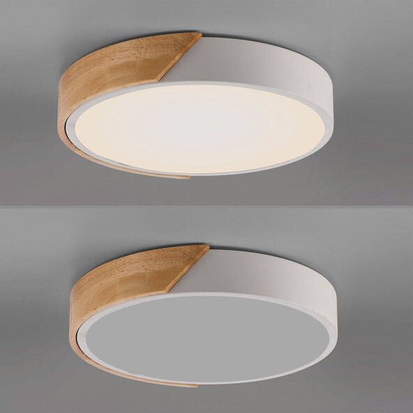 Φωτιστικό οροφής LED BILA, Ø 32 cm, λευκό