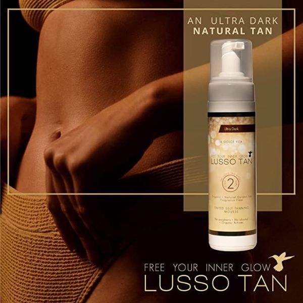 Lusso Tan tónovaná samoopalovací pěna ultra tmavá 200ml