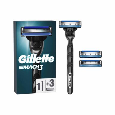 Gillette Mach 3 -partahöylän terä ja 3 vaihtoterää 1 kpl 1 kpl