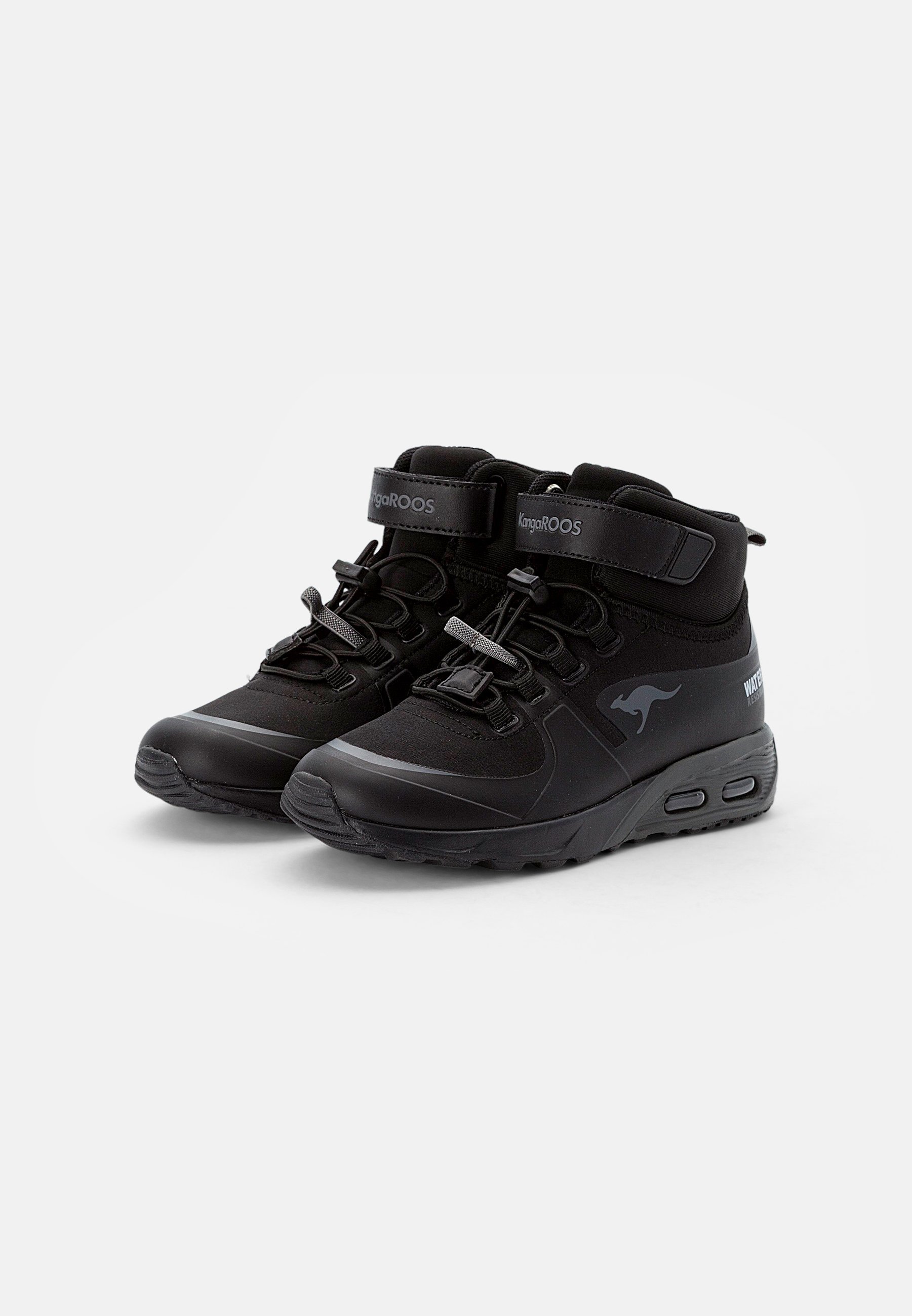 KangaROOS HYDRO UNISEX - Hoge sneakers - gitzwart/staalgrijs