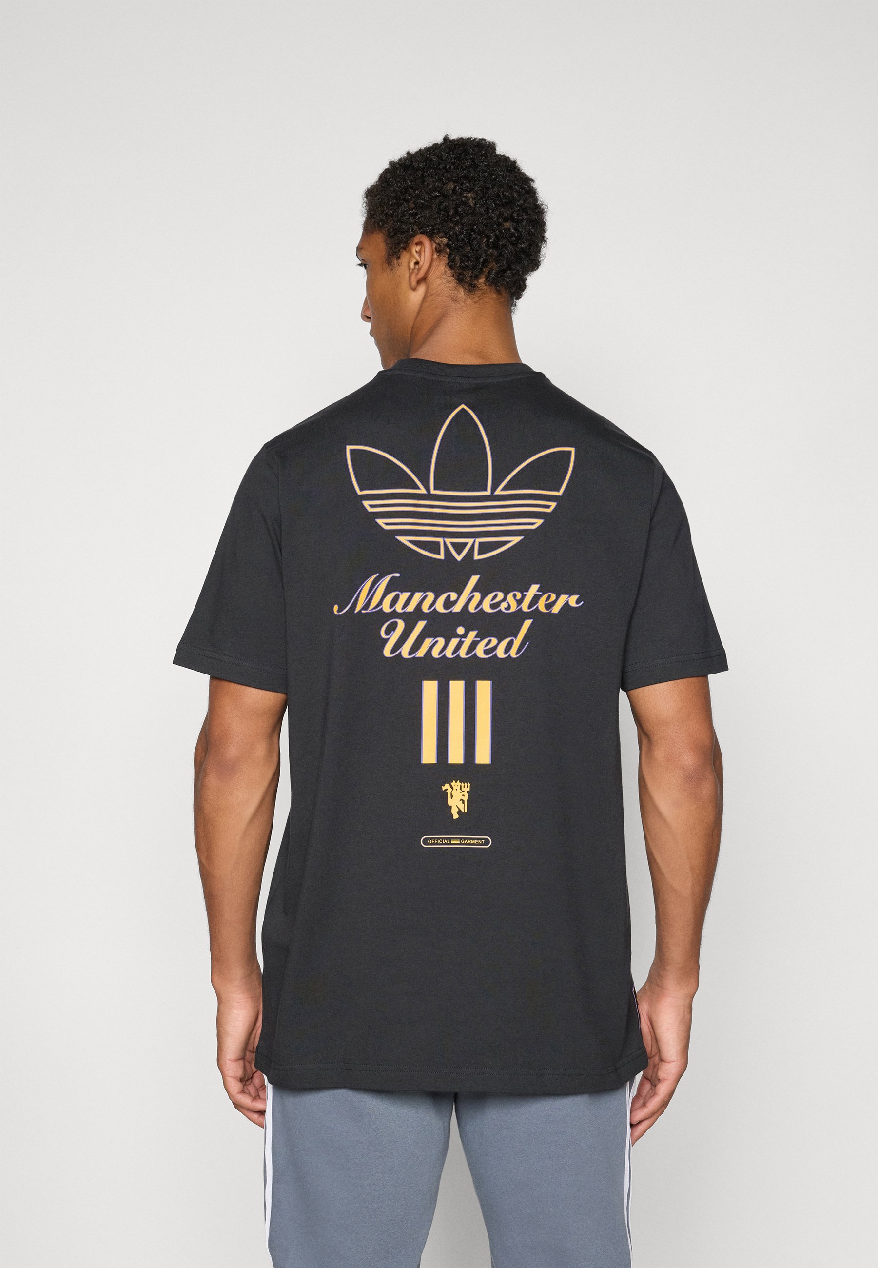 adidas Originals MANCHESTER UNITED ICON GRAPHIC PÓLÓ - Klubmez - fekete