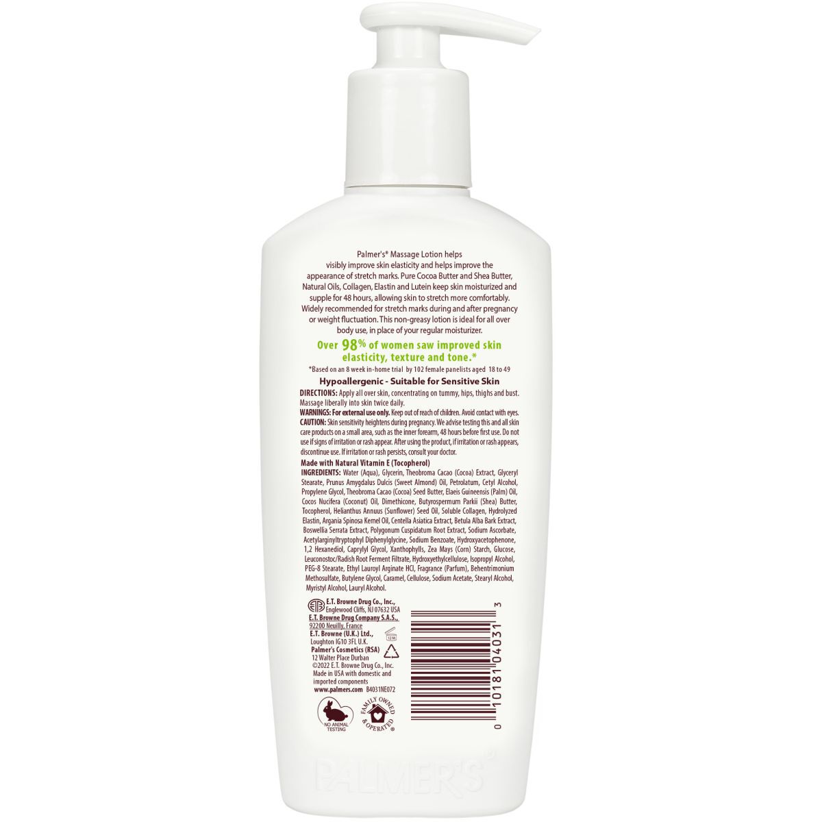 Loțiune de corp anti-vergeturi Palmer'S, formulă cu unt de cacao, 250 ml